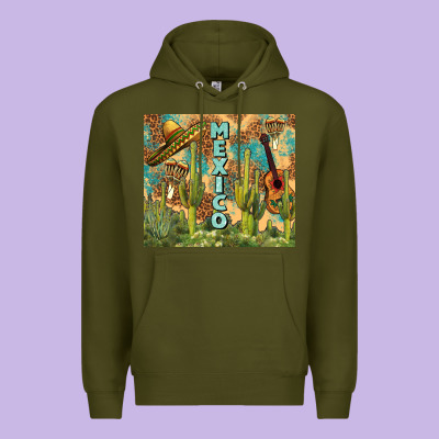Mexico Premium Hoodie Designed By Fadigitalartstudio
