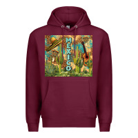 Burgundy Mexico Premium Hoodie - FaDigitalArtStudio