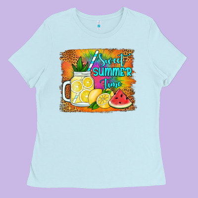 Sweet Summer Time Ladies Tee Designed By Jasminsmagicworld