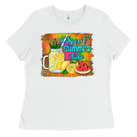 White sweet summer time Ladies Tee - Jasminsmagicworld