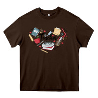 Chocolate Brown teacher Heavy Core Tee - MaliasSmallBusiness