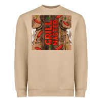 Mushroom grill master with bull skull Heavyweight Sweatshirt - TumblerDesignByShophia
