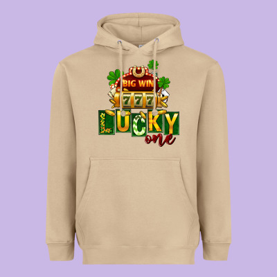 St Patricks Lucky One Heavyweight Hoodie Designed By Fadigitalartstudio