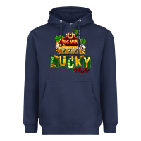 Navy St Patricks Lucky One Heavyweight Hoodie - FaDigitalArtStudio