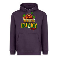 Plum St Patricks Lucky One Heavyweight Hoodie - FaDigitalArtStudio
