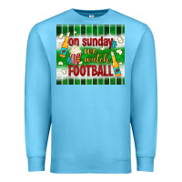 Ocean Blue on sunday we watch football tumbler Premium Sweatshirt - BundleAndBundleShop