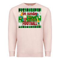 Pale Pink on sunday we watch football tumbler Premium Sweatshirt - BundleAndBundleShop