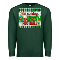 Sports Green on sunday we watch football tumbler Premium Sweatshirt - BundleAndBundleShop