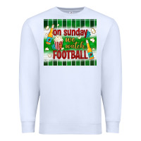 White on sunday we watch football tumbler Premium Sweatshirt - BundleAndBundleShop