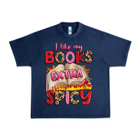 Navy i like my books extra spicy Urban Heavy Tee - Artiststas