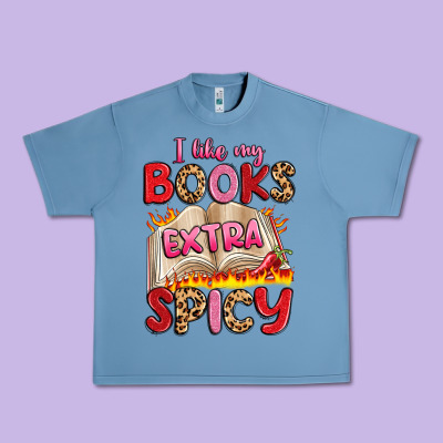 I Like My Books Extra Spicy Urban Heavy Tee Designed By Artiststas