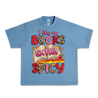 Pebble Blue i like my books extra spicy Urban Heavy Tee - Artiststas
