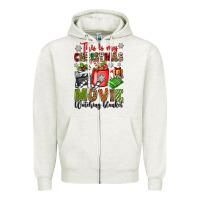 Oatmeal Heather this is my christmas movie watching blanket Zipper Hoodie - OliviaCreatesArt
