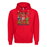 Red this is my christmas movie watching blanket Zipper Hoodie - OliviaCreatesArt