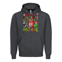 Smoke this is my christmas movie watching blanket Zipper Hoodie - OliviaCreatesArt