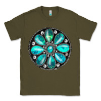 Army Green turquoise gemstone Classic Tee - JahusDesignShop