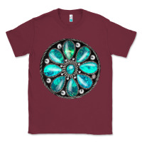 Burgundy turquoise gemstone Classic Tee - JahusDesignShop