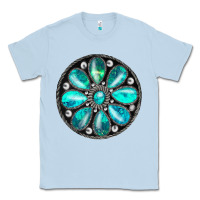 Dusty Blue turquoise gemstone Classic Tee - JahusDesignShop