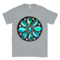 Heather Grey turquoise gemstone Classic Tee - JahusDesignShop