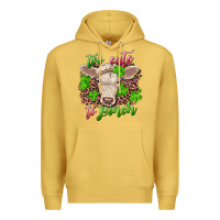 Antique Gold too cute to pinch charolais calf Premium Hoodie - RanaPortraitStore