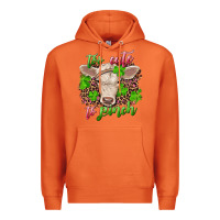 Carrot too cute to pinch charolais calf Premium Hoodie - RanaPortraitStore