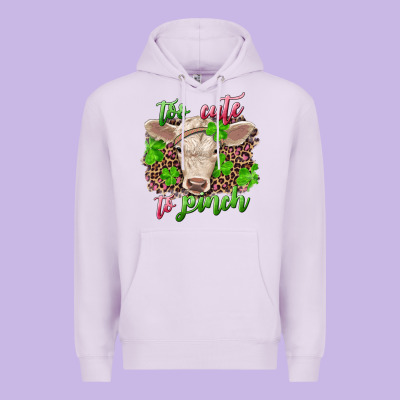 Too Cute To Pinch Charolais Calf Premium Hoodie Designed By Ranaportraitstore