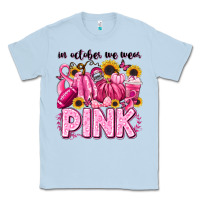 Dusty Blue in october we wear pink football Classic Tee - LillyAllenDesigns