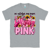 Heather Grey in october we wear pink football Classic Tee - LillyAllenDesigns