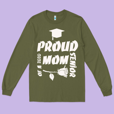 Proud Mom Of A 2020 Senior Long Sleeve Tee Designed By Bettercallsaul