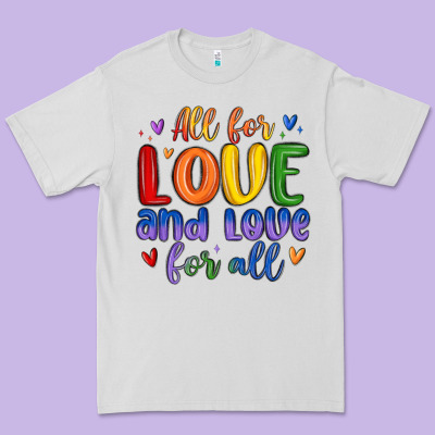 All For Love And Love For All Premium Tee Designed By Maliassmallbusiness