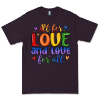 Plum all for love and love for all Premium Tee - MaliasSmallBusiness