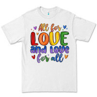 White all for love and love for all Premium Tee - MaliasSmallBusiness