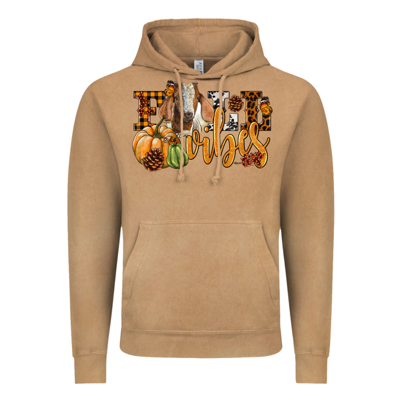 Fall Vibes Boer Goat Vintage Hoodie by LillyAllenDesigns | Teevron