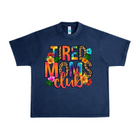 Navy tired moms club Urban Heavy Tee - Artiststas