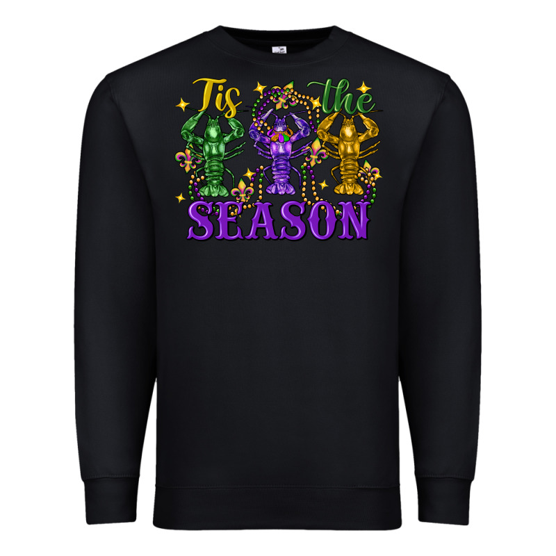 Tis The Season Crawfish Mardi Gras Premium Sweatshirt by FaDigitalArtStudio | Teevron