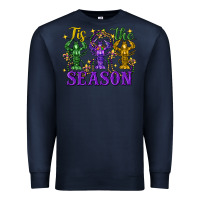 Navy Tis The Season Crawfish Mardi Gras Premium Sweatshirt - FaDigitalArtStudio