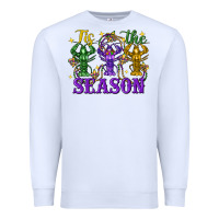 White Tis The Season Crawfish Mardi Gras Premium Sweatshirt - FaDigitalArtStudio