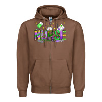 Chestnut mardi gras nurse Zipper Hoodie - OliviaCreatesArt