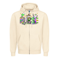 Sandshell mardi gras nurse Zipper Hoodie - OliviaCreatesArt