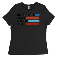 Black indepence power freedom brave Ladies Tee - MaliasSmallBusiness