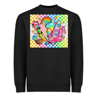 Black retro summer Heavyweight Sweatshirt - TumblerDesignByShophia