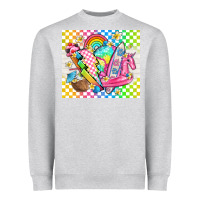 Heather Grey retro summer Heavyweight Sweatshirt - TumblerDesignByShophia