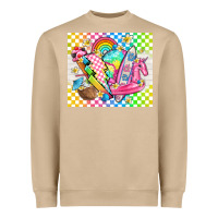 Mushroom retro summer Heavyweight Sweatshirt - TumblerDesignByShophia