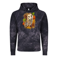 Cloud Black Fall Owl Vintage Hoodie - LillyAllenDesigns