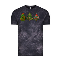 Cloud Black christmas trees Vintage Tee - LillyAllenDesigns