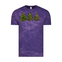 Cloud Purple christmas trees Vintage Tee - LillyAllenDesigns
