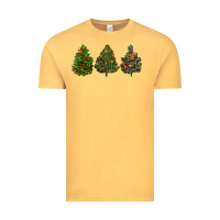 Vintage Mustard christmas trees Vintage Tee - LillyAllenDesigns