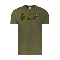 Vintage Olive christmas trees Vintage Tee - LillyAllenDesigns