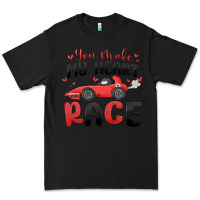 Black you make my heart race valentine's day Premium Tee - MaliasSmallBusiness