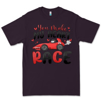 Plum you make my heart race valentine's day Premium Tee - MaliasSmallBusiness